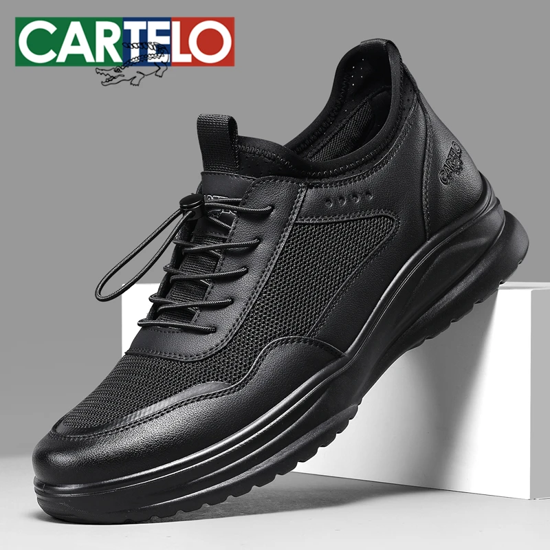 CARTELO/卡帝乐鳄鱼男士行政通勤鞋春夏软底网面透气爸爸鞋男鞋子商品图