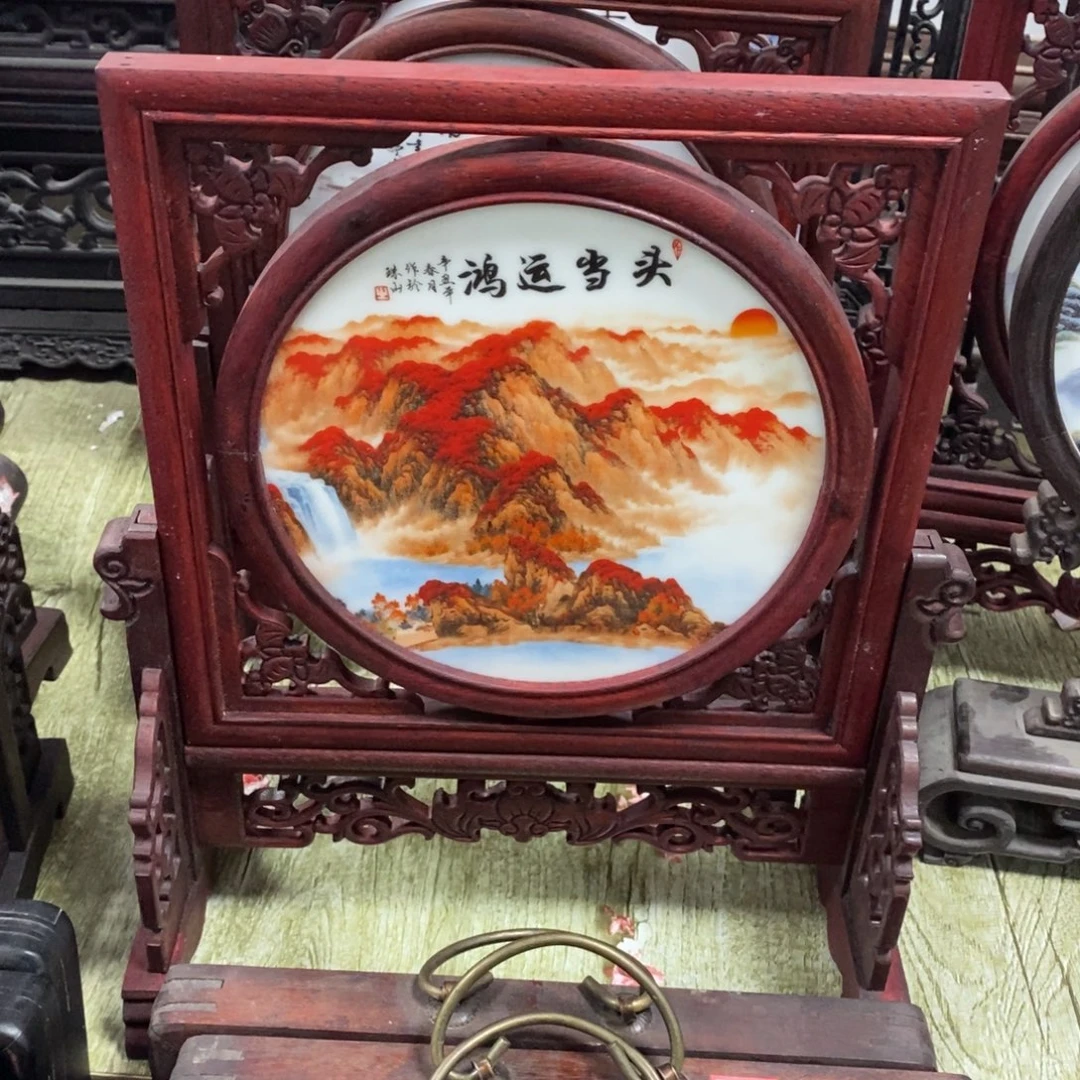 瓷36*30*1景德镇瓷板画柴窑烧制