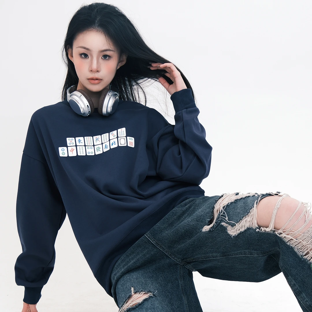 美式复古卫衣男秋冬季2025新款男女情侣长袖运动休闲百搭连帽宽松