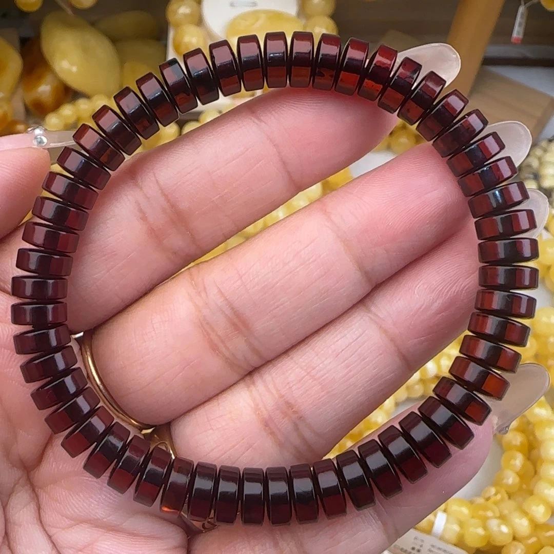 血珀未镶嵌手链血珀药片手串