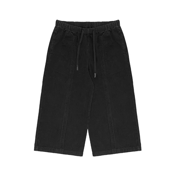 19030设计感通勤工装风休闲裤女秋自然腰阔腿裤