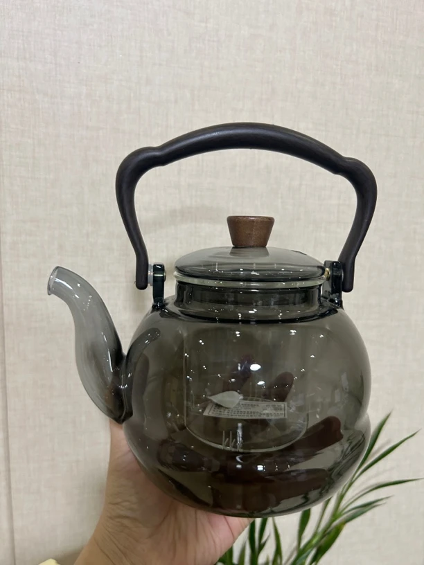 新款弯嘴高硼硅玻璃大容量提梁壶煮茶壶