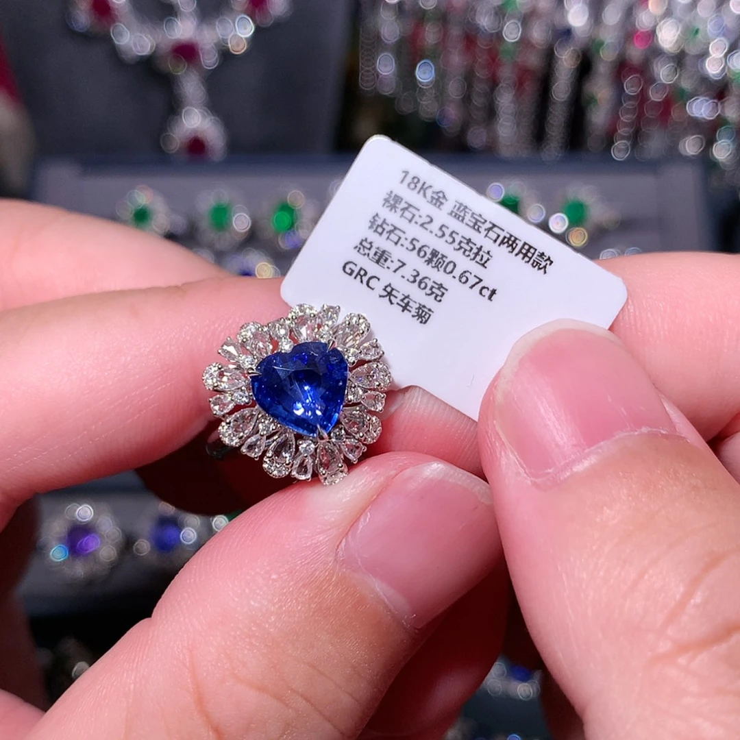 【闪购商品】蓝宝石戒指18K金镶嵌