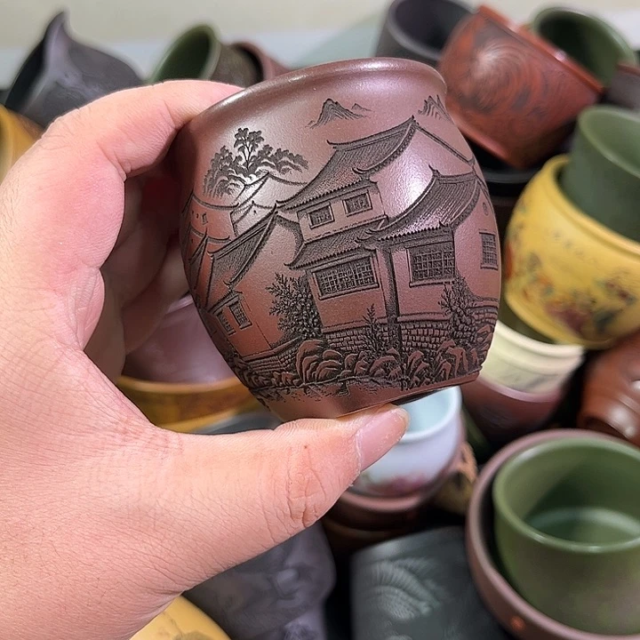 茶杯紫砂全手工紫砂主人杯
