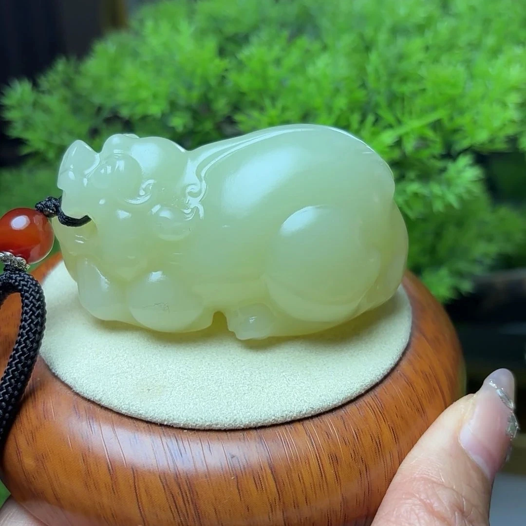 【把件貔貅】可当摆件料子干净带绳子礼盒