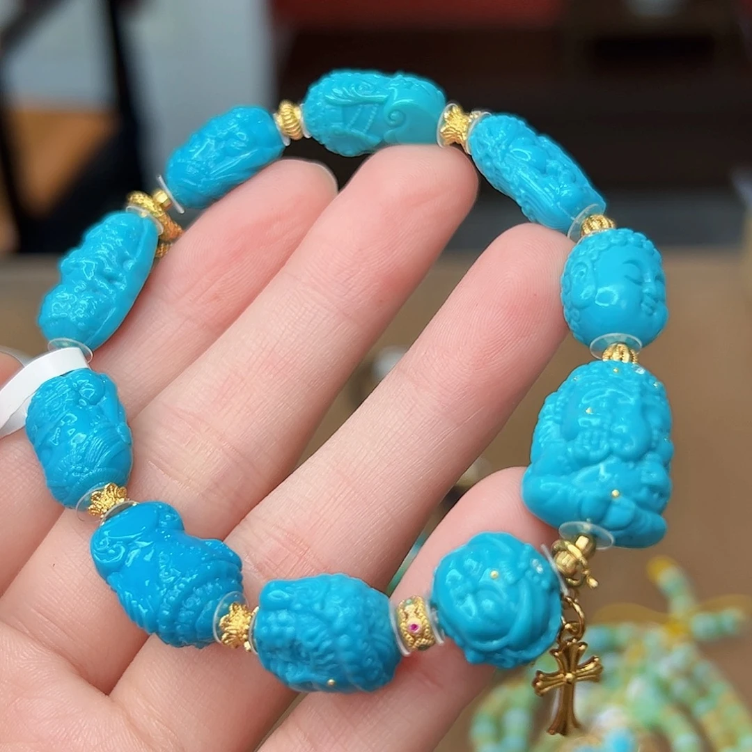 幸***运绿松石未镶嵌珠宝奇石