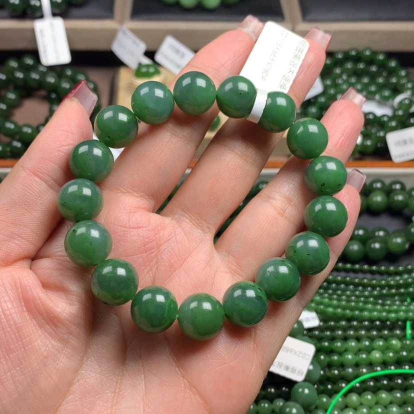 【闪购商品】和田玉（碧玉）手链未镶嵌挽*12