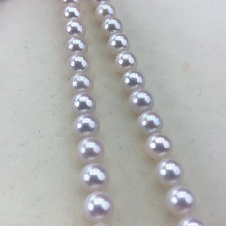 淡水珍珠颈饰银S925镶嵌卡9.10极光炫彩天女粉高品