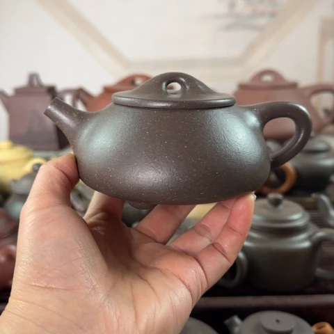 万***哥紫砂茶壶梨皮天青300cc