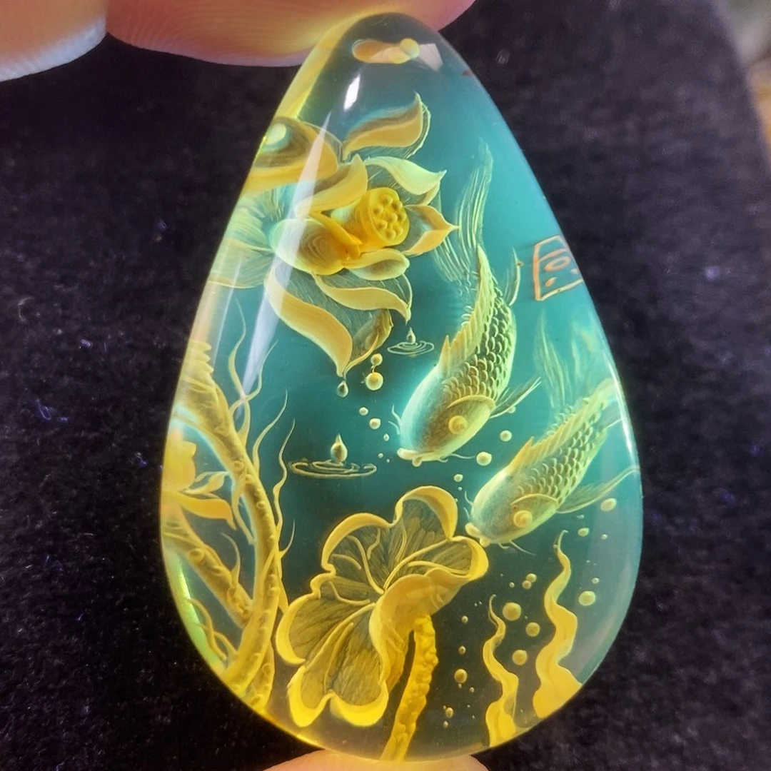 金珀未镶嵌吊坠(不含链)