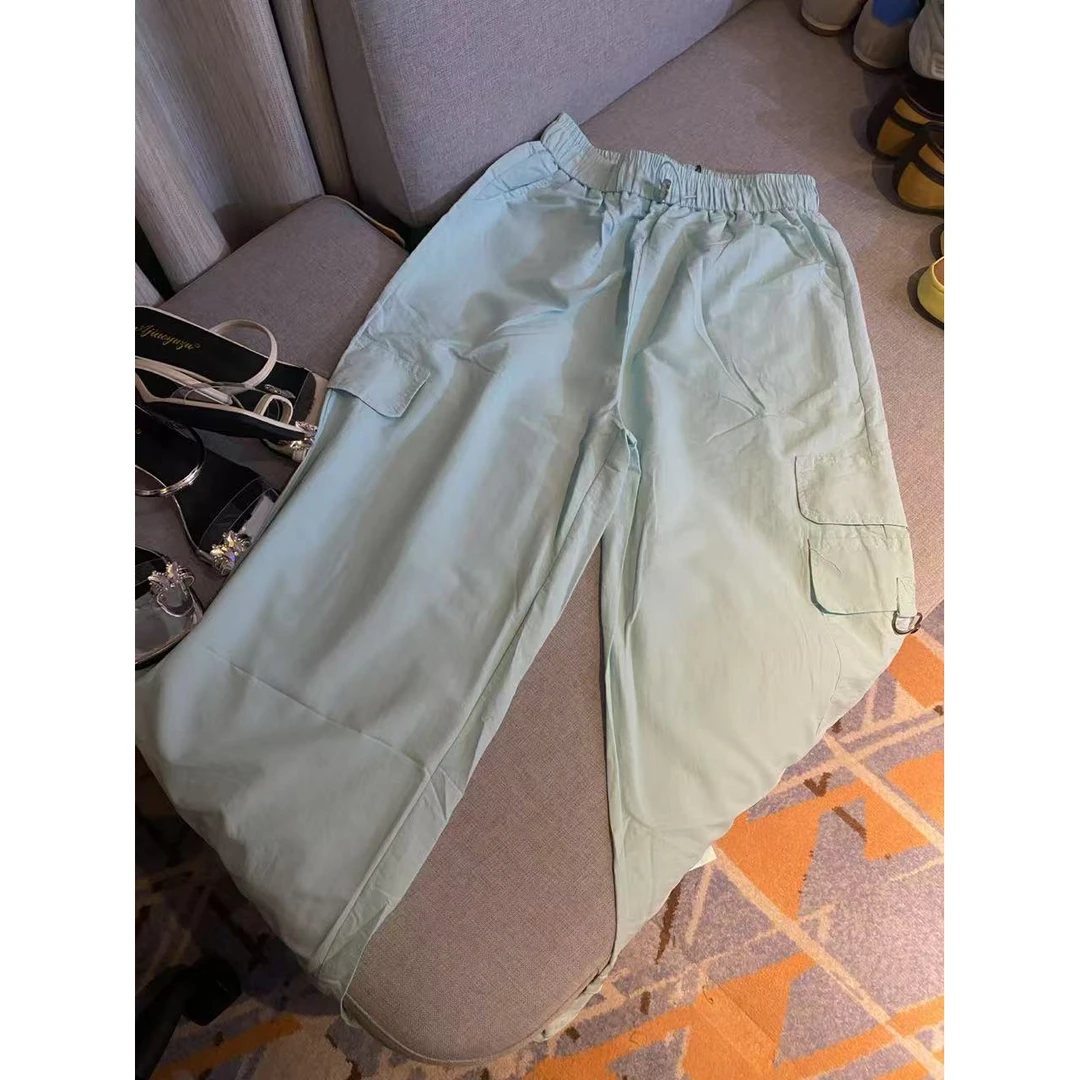 直筒宽松韩版休闲工装裤5316