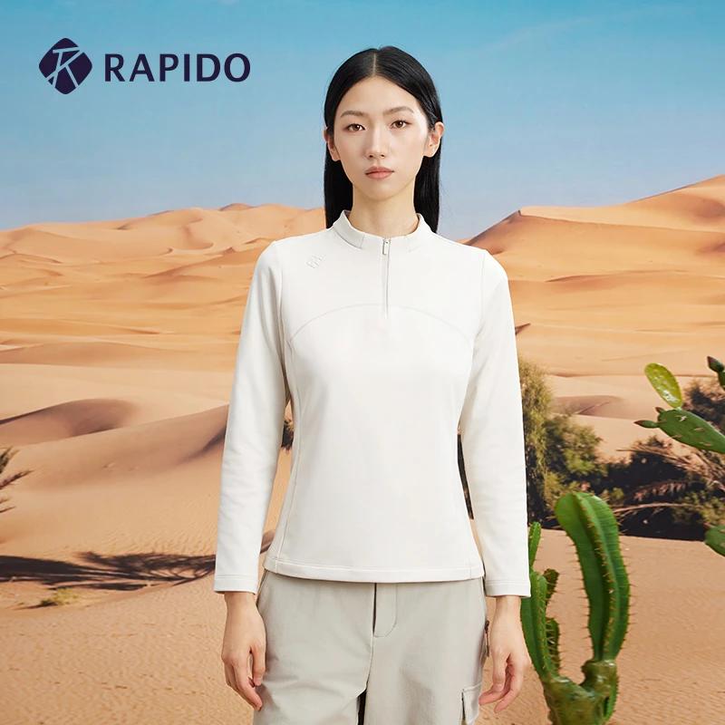 【新品】RAPIDO雳霹道2025年秋冬女士O系列拉绒半拉卫衣CP5941O38