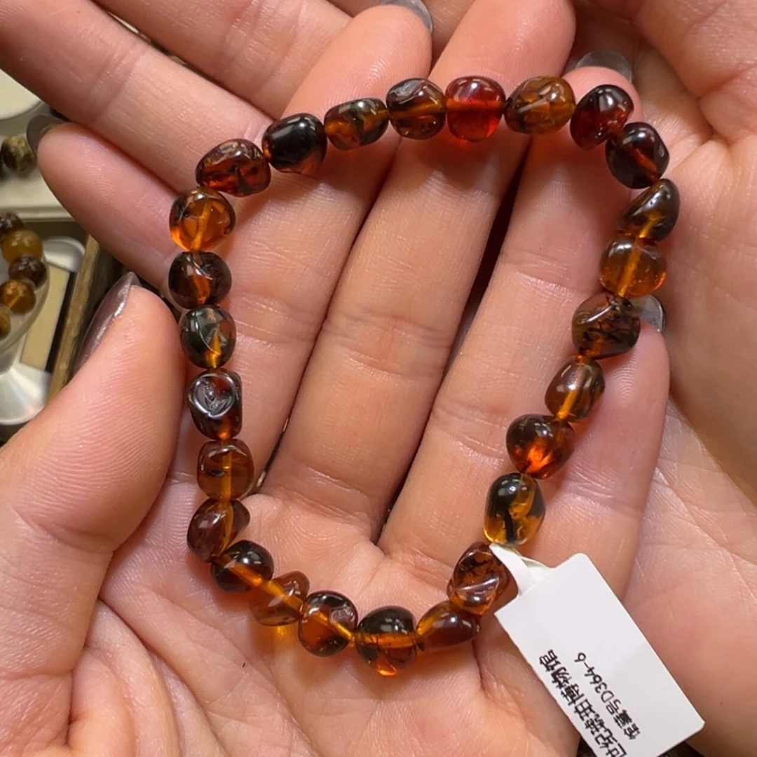 琥珀未镶嵌裸石抚顺琥珀石榴籽