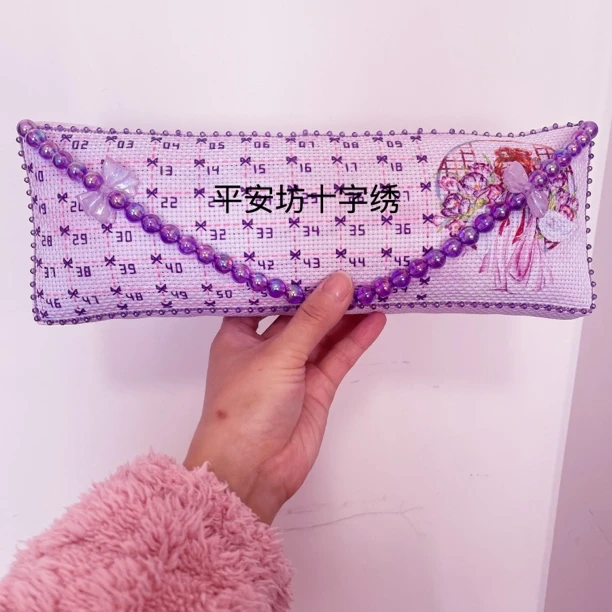 十字绣排线包成品砖头包水桶包超大个支持定制数字排线包现货