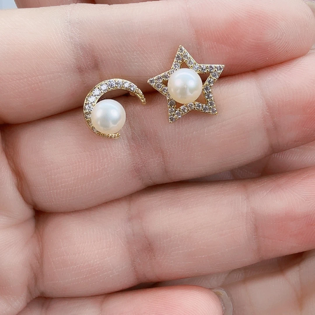 未镶嵌淡水珍珠耳饰