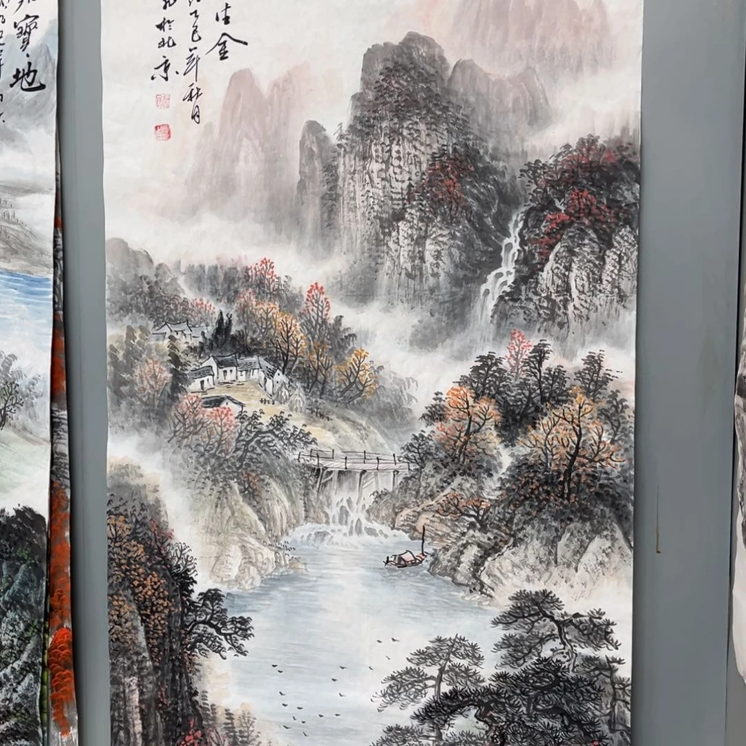 国画磊*宣纸手绘，手工作品