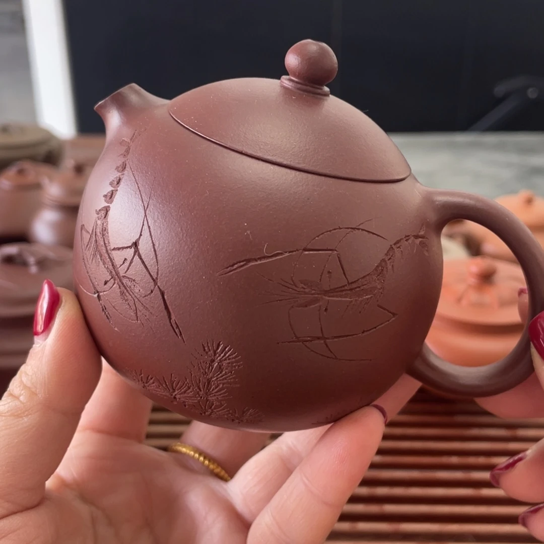 紫砂茶壶西施紫泥230cc