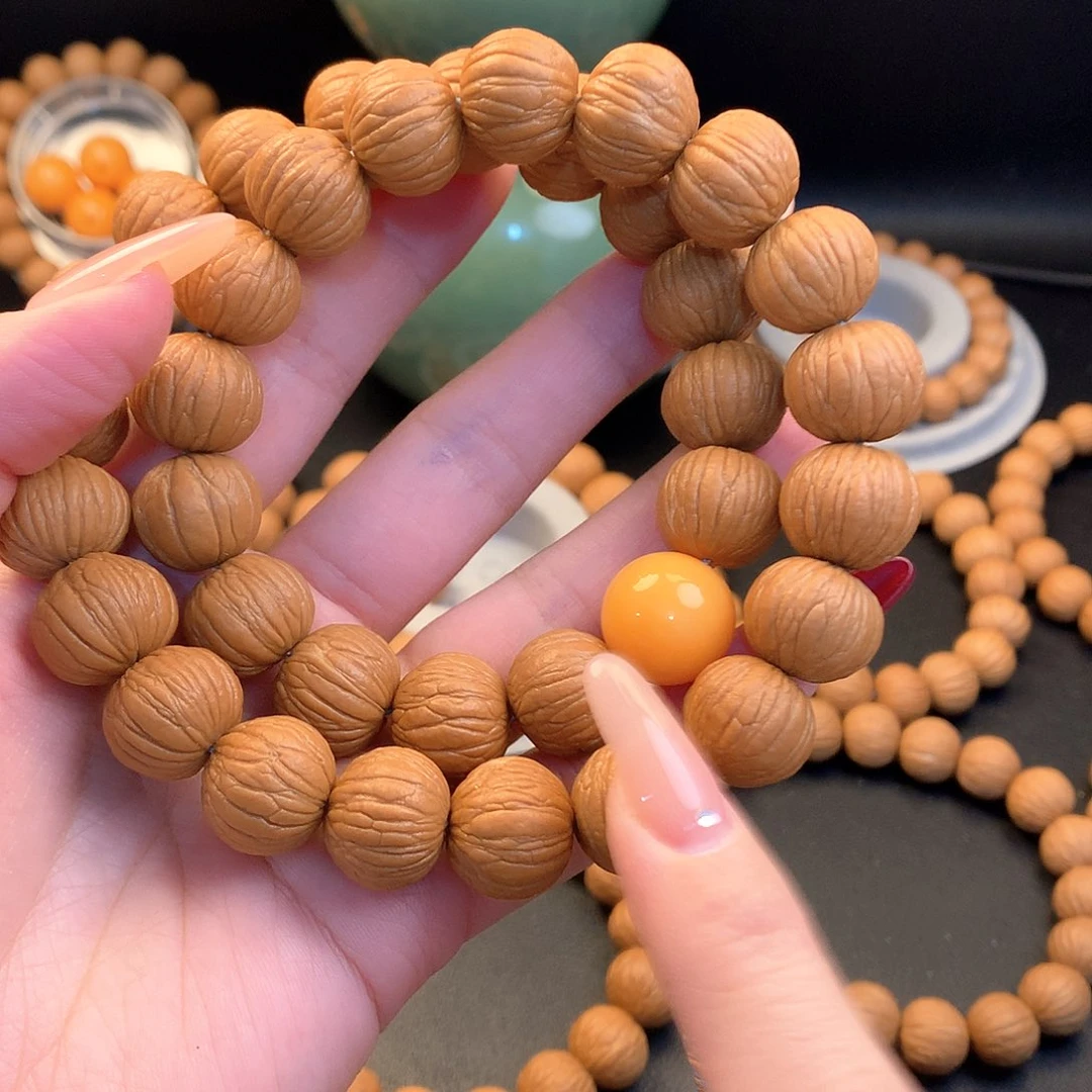 一***0猴头核桃手串土豪15。36颗