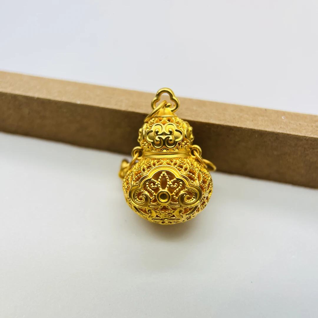 足金饰品/拨浪鼓铜钱流苏葫芦/1.95/1B5B1520/q