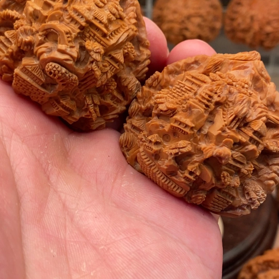 披****核桃手串/手链山水园林