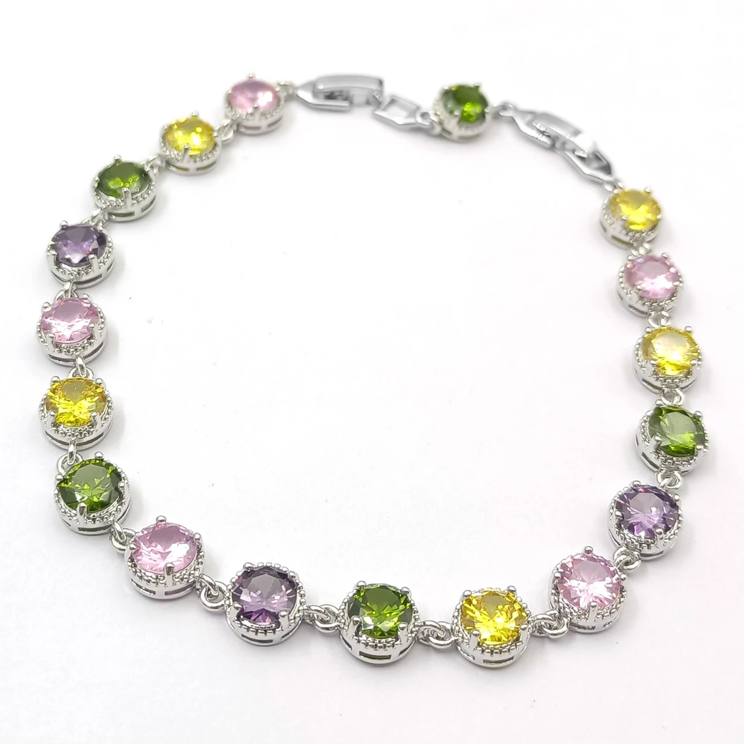 铜合金合成锆石脚链 KDMX-51695 脚链欧美时尚精致小众高级感