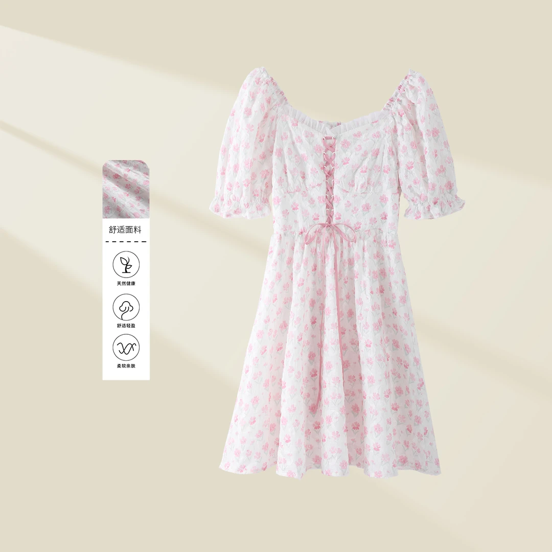 【小依专享】L5326128A 夏季舒适连衣裙-6128