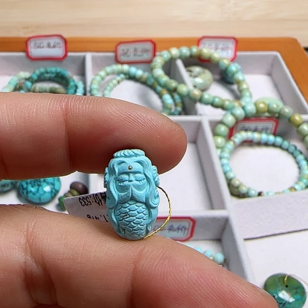 绿松石珠宝半成品未镶嵌