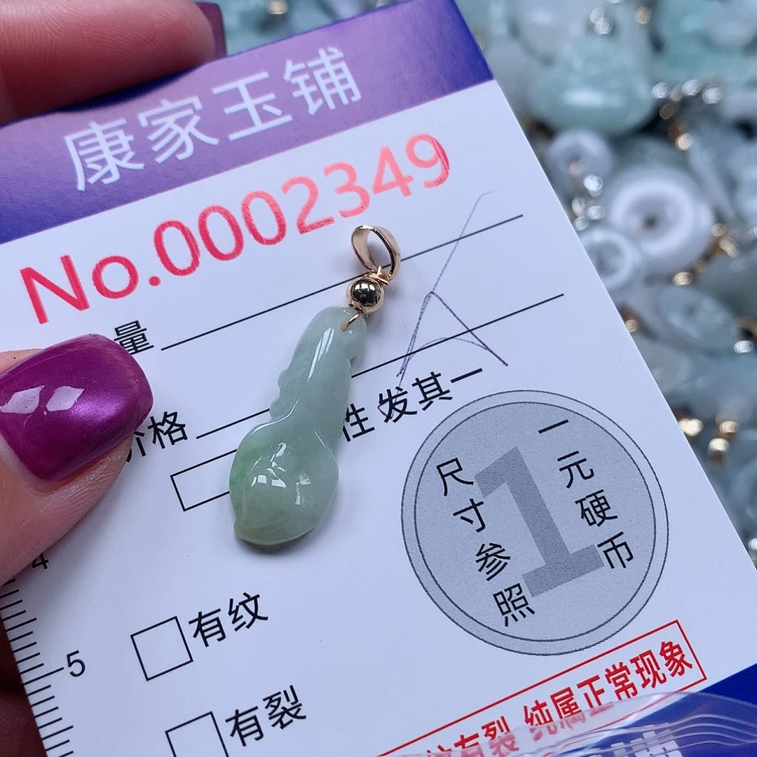 颈饰未镶嵌翡翠v