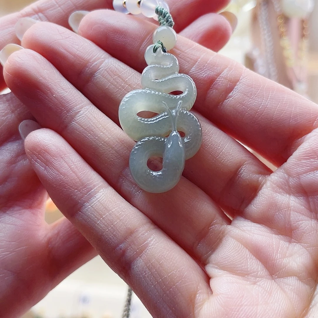 丰***)和田玉未镶嵌吊坠(赠链)