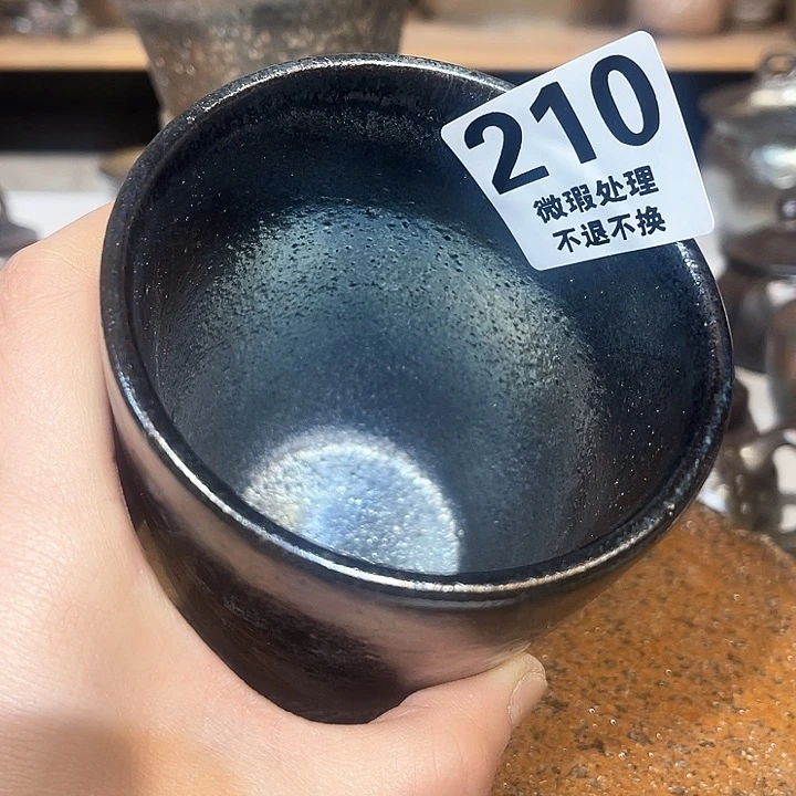 杯发*高温柴烧陶泥可乐杯
