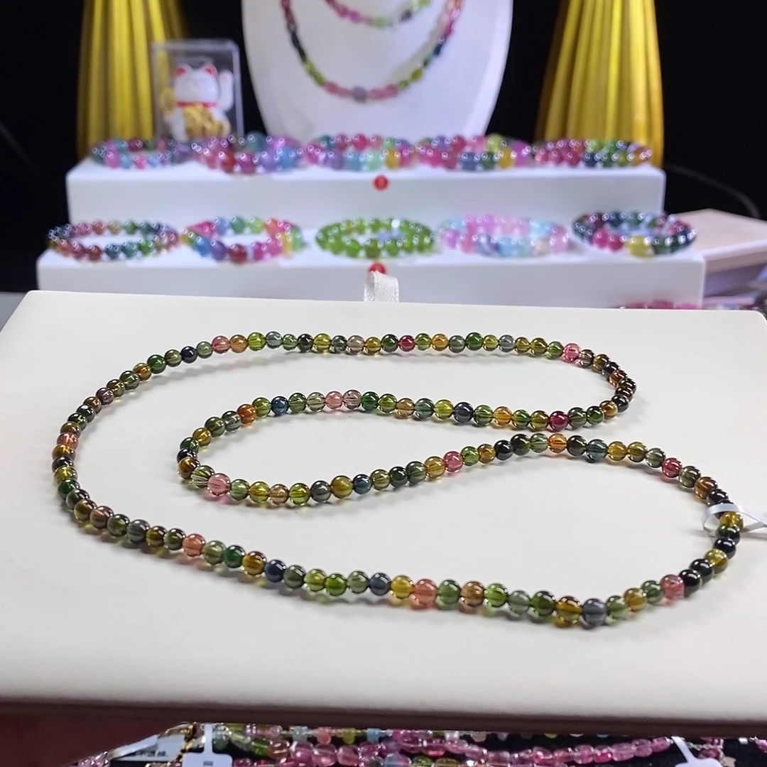 未镶嵌手链碧玺浓郁三圈