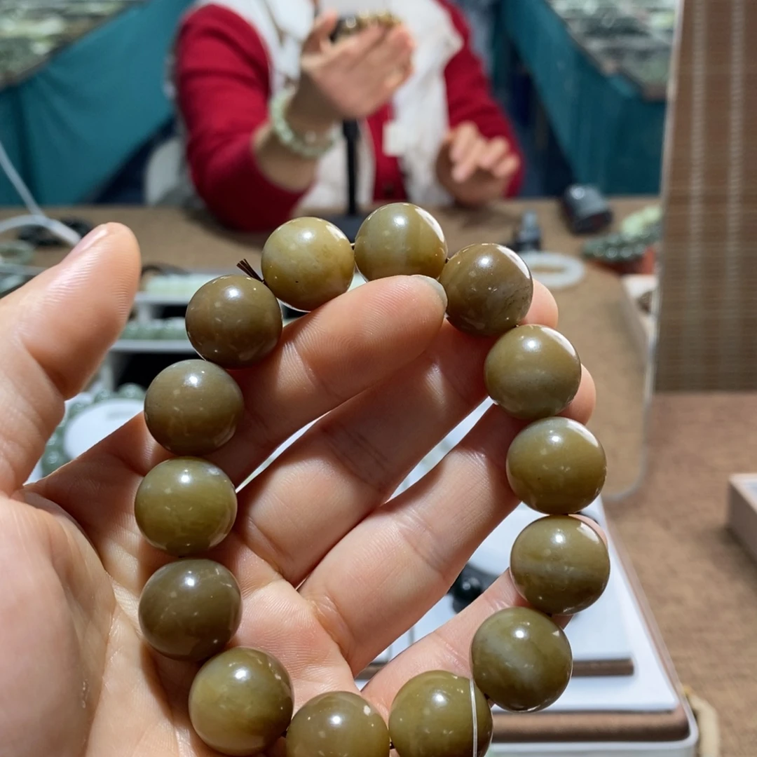 和田玉未镶嵌手链16