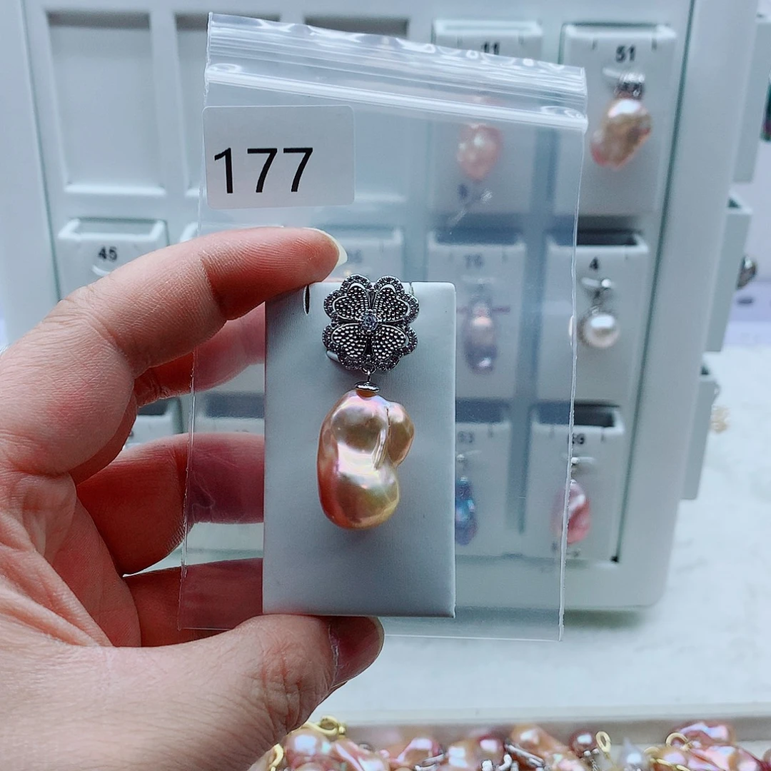 吊坠(不含链)淡水珍珠合金