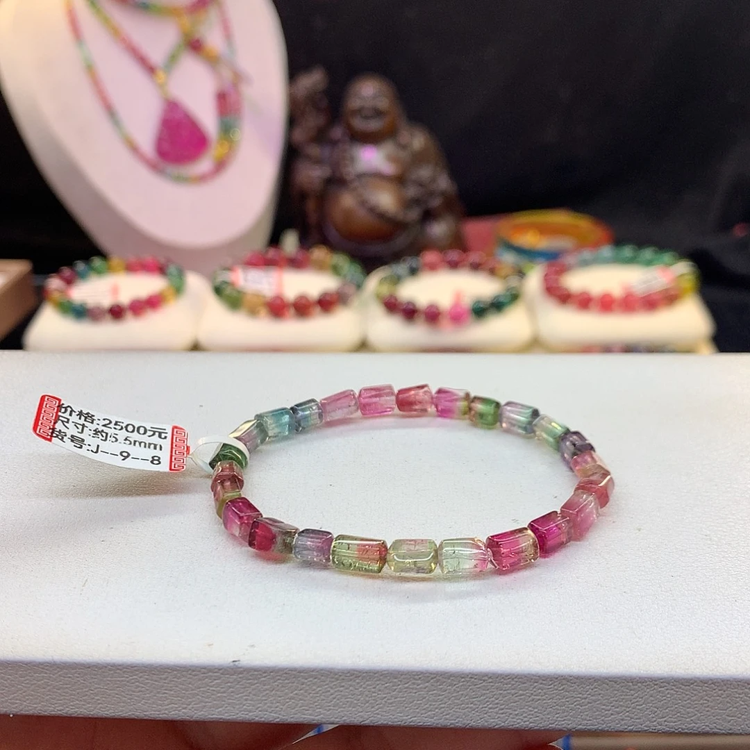 手串西瓜碧玺未镶嵌西瓜5.5mm