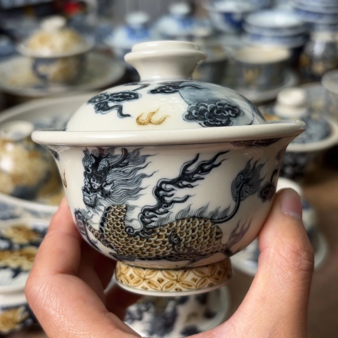 陶瓷摆件景德镇手绘茶器