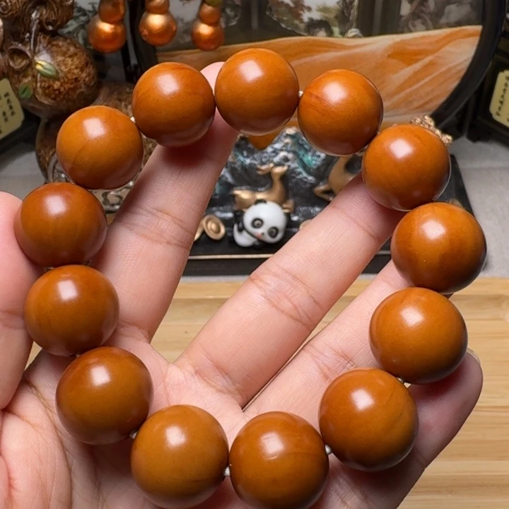 随***波橄榄核手串/手链正圆光珠微花福利