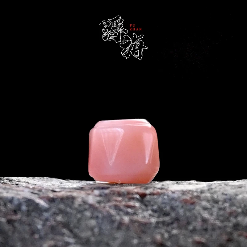 6MM粉糯玛瑙线束文玩星月椰蒂百香籽手串手持手链DIY配饰配珠背云