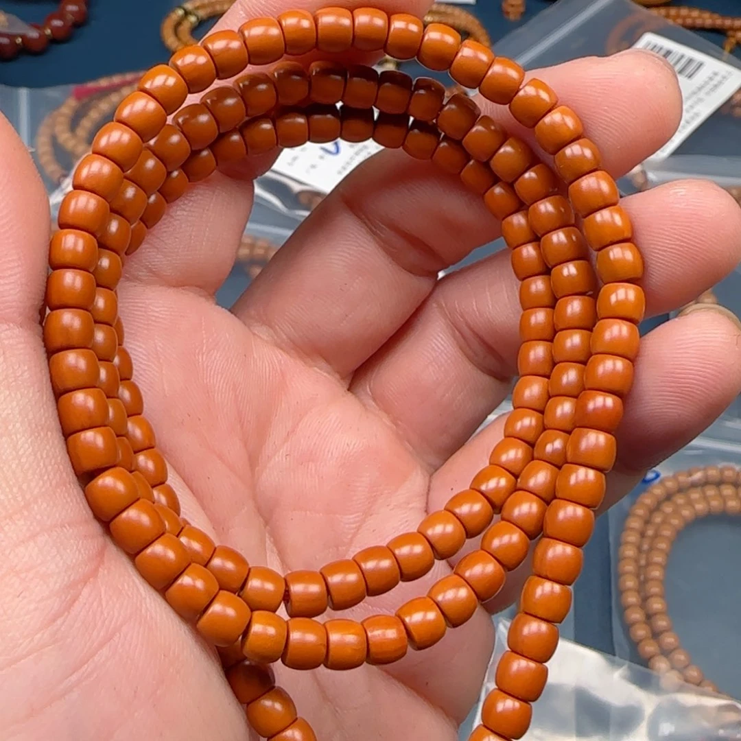 橄榄核手串老挝S+级核尖极限弧尺寸5.5