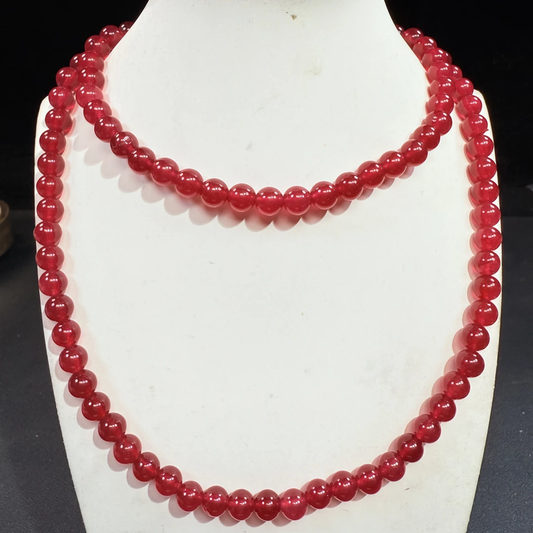 红色8mm项链发一条AJ18