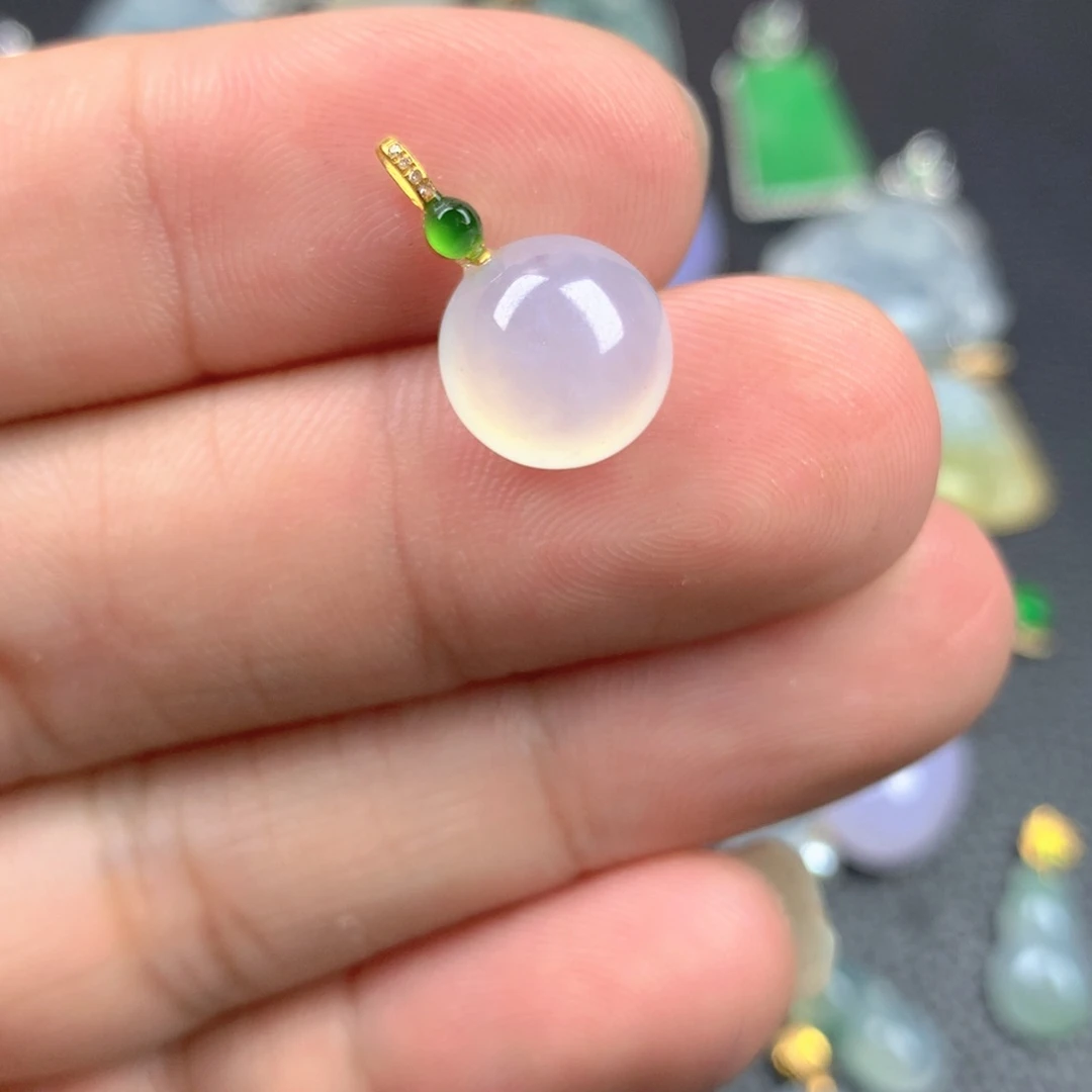 【闪购商品】翡翠18K金镶嵌颈饰翡翠