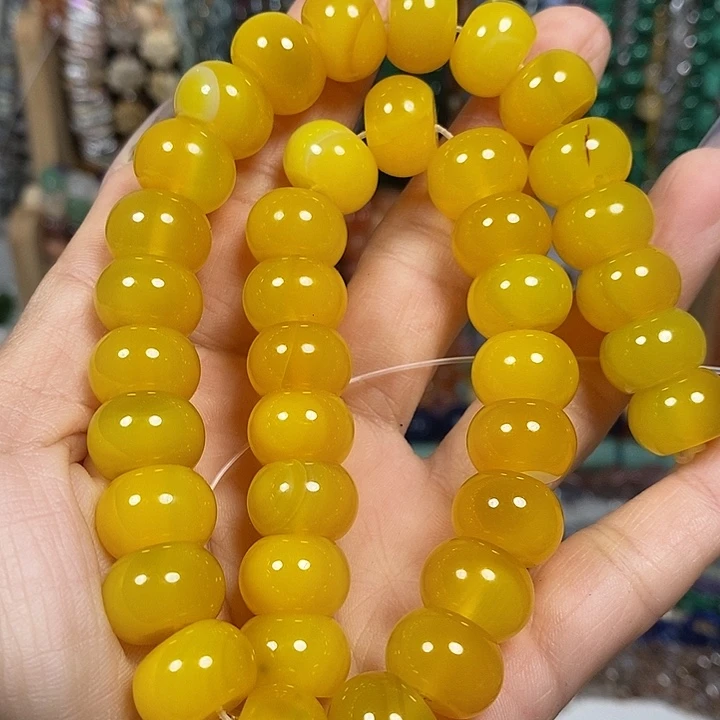 玛瑙/玉髓未镶嵌珠宝半成品玛瑙卡14mm