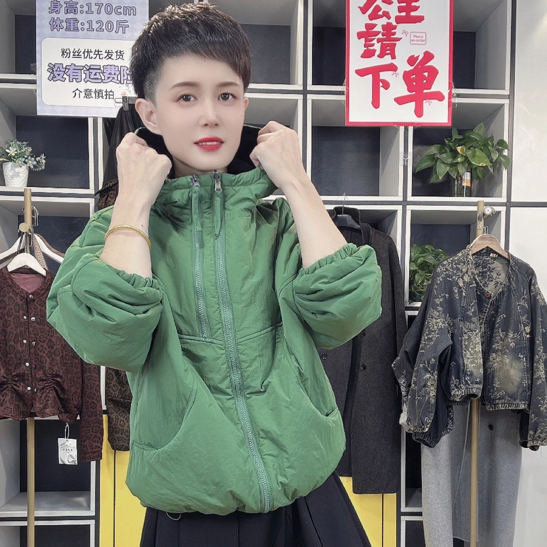 羽512-秋冬款双拉链两面穿棉衣