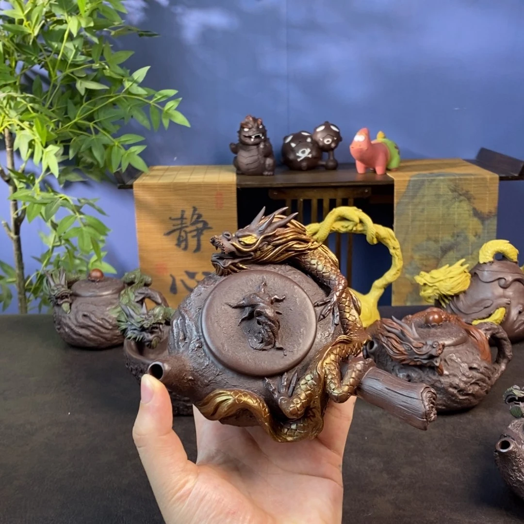 欧***克紫砂茶壶紫砂 龙壶