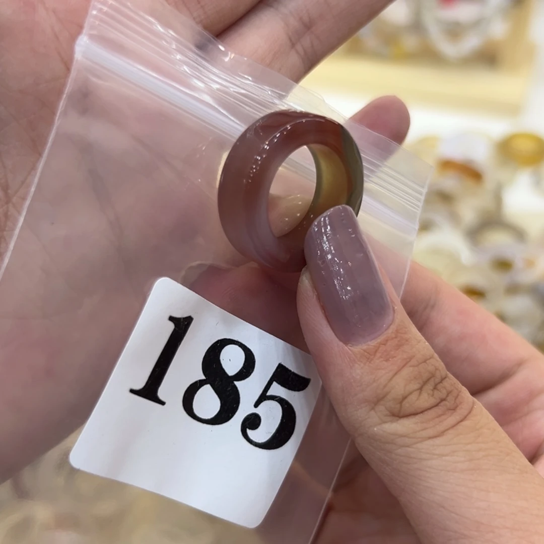 玛瑙/玉髓戒指合金185港11
