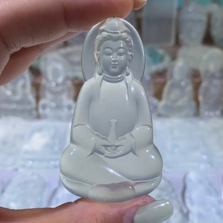 岫玉未镶嵌吊坠吊坠