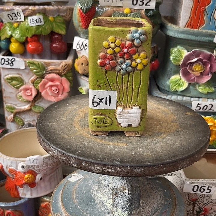 粗陶材质多肉花盆