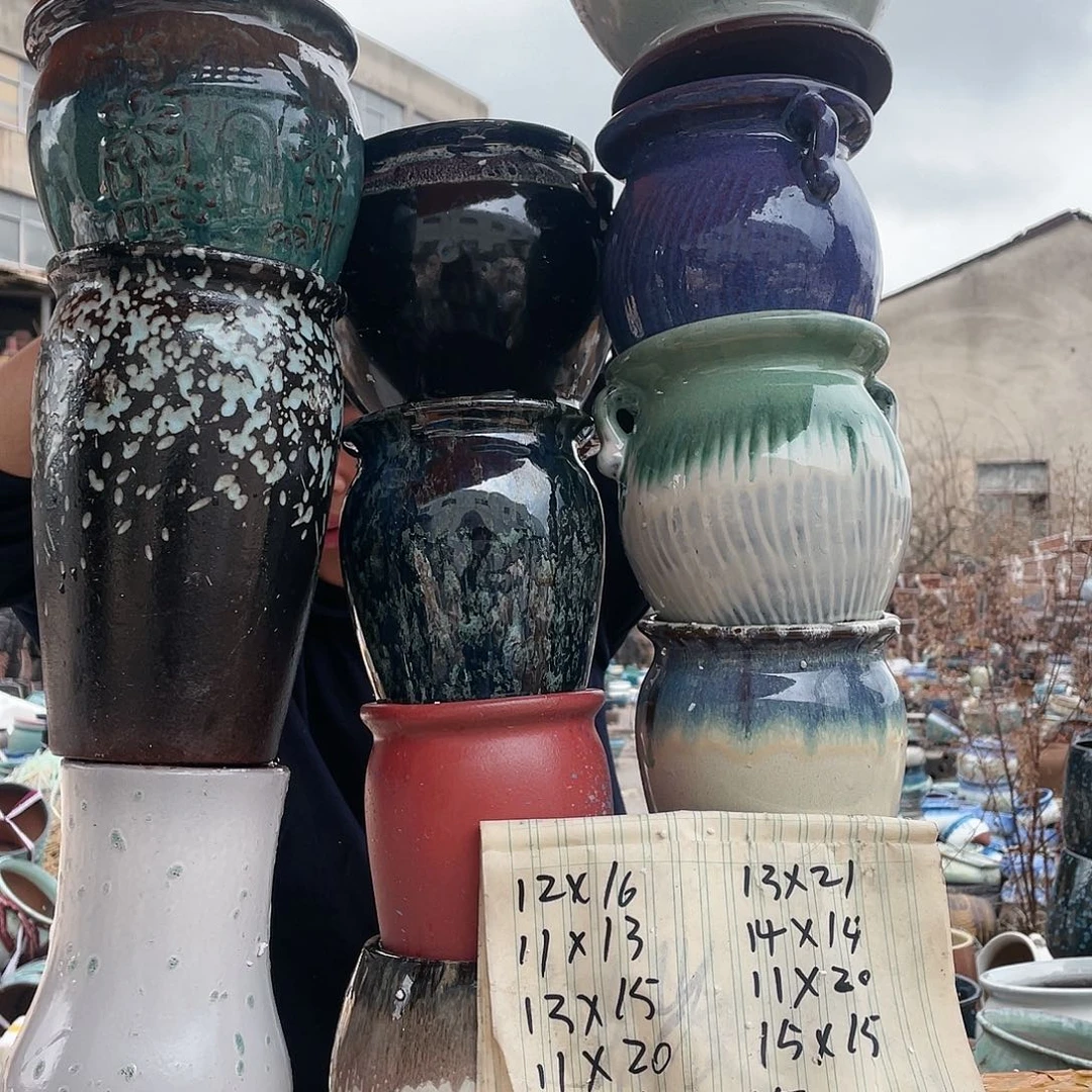 红陶宜兴紫砂花盆