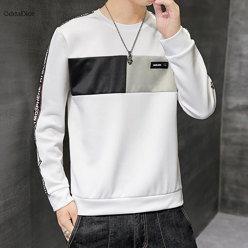 Edda Dior法国轻奢品牌男士长袖T恤春秋季薄款修身打底衫上衣青年