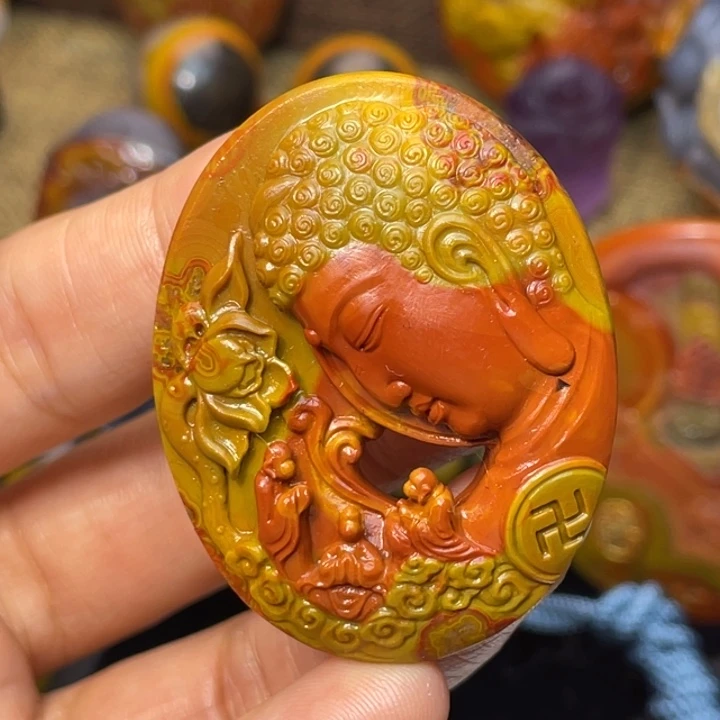 玛瑙/玉髓未镶嵌珠宝奇石刘大湾礼佛