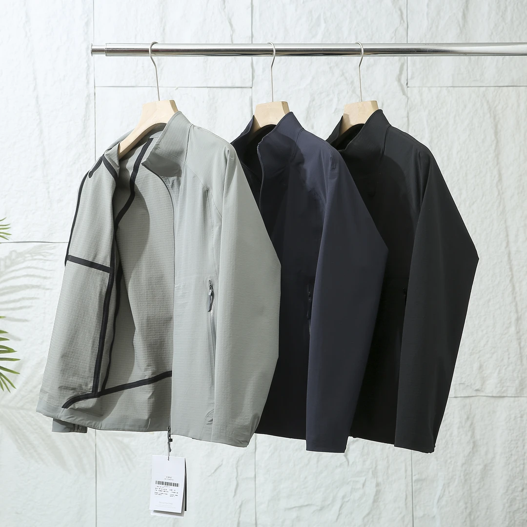 【夹克WT-2113】百搭简约设计潮流修身休闲防风无缝压胶男款常规款